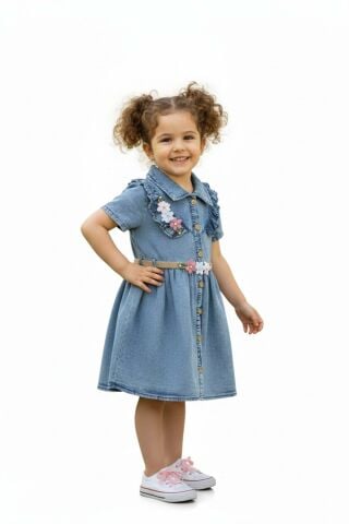 Kız Çocuk Kot Elbise BGL-ST05203