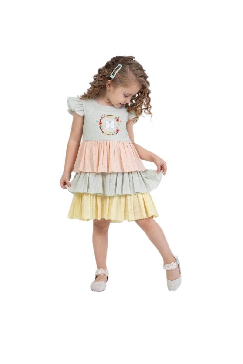 Kız Çocuk Fırfırlı Elbise BGL-ST04443