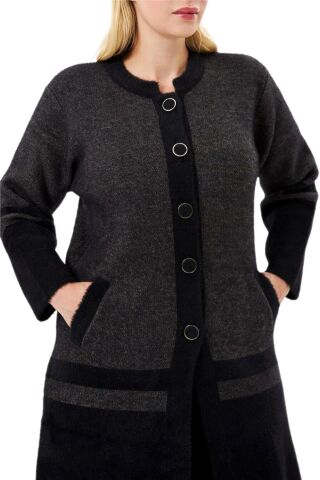 Kadın Tiriko Düğmeli Cepli Hırka 8226 BGL-ST04071