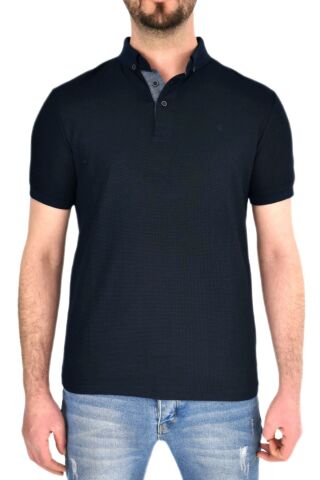 Erkek Gömlek Yaka Tişört Waffle BGL-ST01943