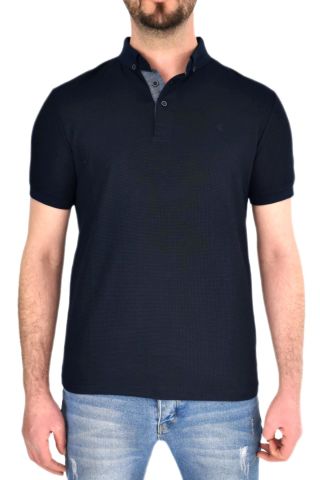 Erkek Gömlek Yaka Tişört Waffle BGL-ST01943