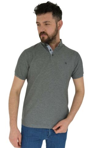 Erkek Gömlek Yaka Tişört Waffle BGL-ST01943