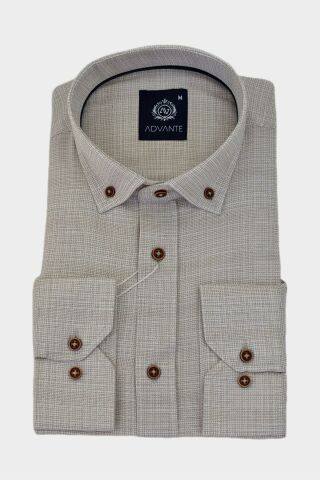 Erkek Klasik Uzun Kol Hasır Dokuma Gömlek BGL-ST03508