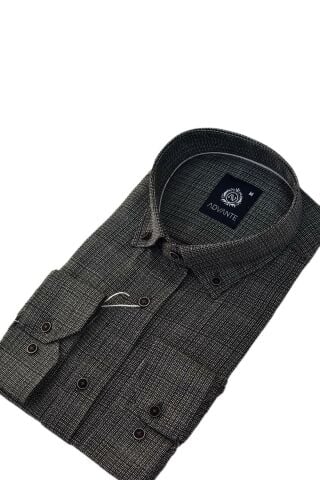 Erkek Klasik Uzun Kol Hasır Dokuma Gömlek BGL-ST03508