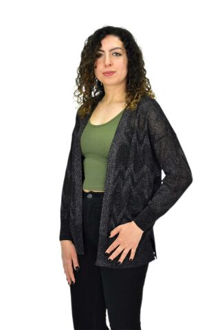 Kadın Triko Simli Mevsimlik Hırka BGL-ST04668