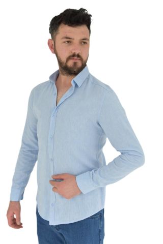 Erkek Spor Gömlek Silim Fit 9843 BGL-ST02726