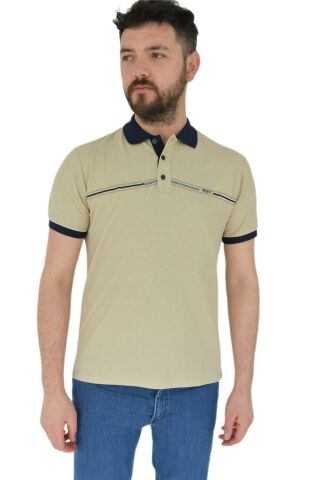 Erkek Polo Yaka Tişört Waffle 2369 BGL-ST02792