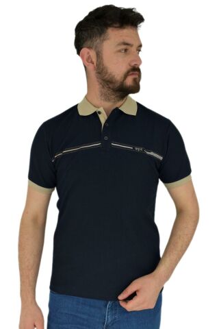 Erkek Polo Yaka Tişört Waffle 2369 BGL-ST02792