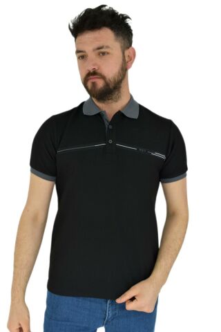 Erkek Polo Yaka Tişört Waffle 2369 BGL-ST02792