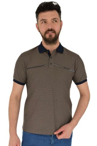 Erkek Polo Yaka Tişört Waffle 2369 BGL-ST02792