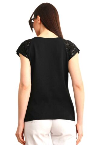 Kadın Triko V Yaka Omuz Ajurlu Askılı Atlet 12719 BGL-ST04219