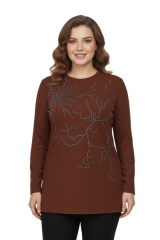 Kadın Önü Nakışlı Bluz BGL-ST05089