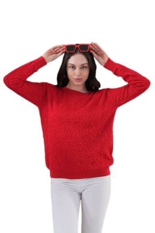 Kadın Bisiklet Yaka Büzgülü Kazak 12833 BGL-ST04228