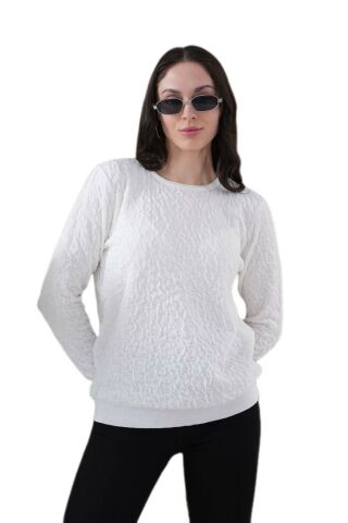 Kadın Bisiklet Yaka Büzgülü Kazak 12833 BGL-ST04228