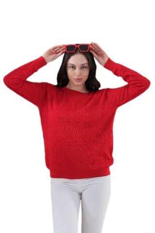 Kadın Bisiklet Yaka Büzgülü Kazak 12833 BGL-ST04228