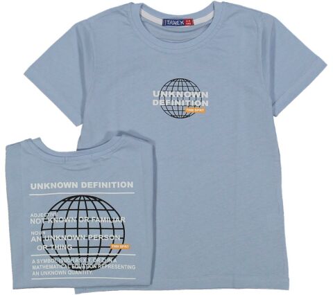 Erkek Çocuk Ön Arka Baskılı Tişört BGL-ST04455