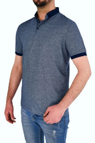 Erkek Gömlek Yaka Tişört Çizğili BGL-ST01944
