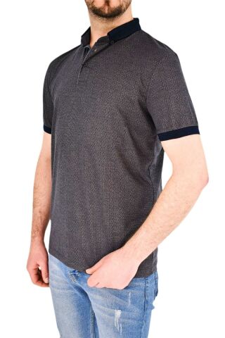 Erkek Gömlek Yaka Tişört Çizğili BGL-ST01944