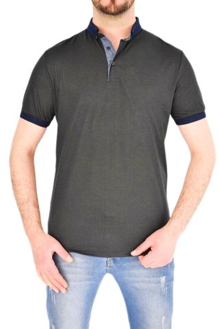 Erkek Gömlek Yaka Tişört Çizğili BGL-ST01944