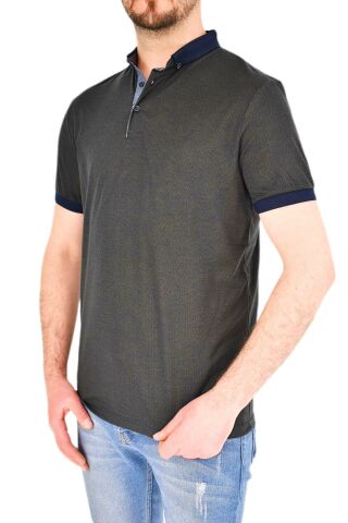 Erkek Gömlek Yaka Tişört Çizğili BGL-ST01944