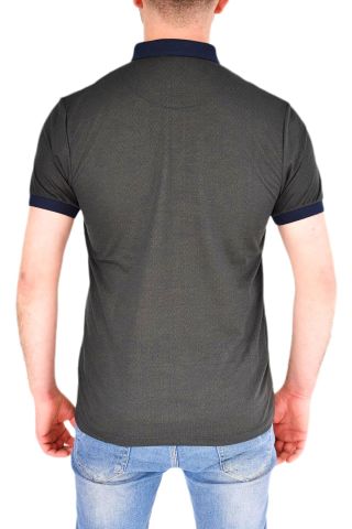 Erkek Gömlek Yaka Tişört Çizğili BGL-ST01944