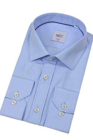 Erkek Slim Fitt Uzun Kol Kulplu Gömlek 2396 BGL-ST04379