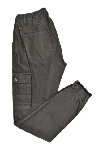 Erkek Paça Lastikli Kanvas Kargo Pantolon BGL-ST03045