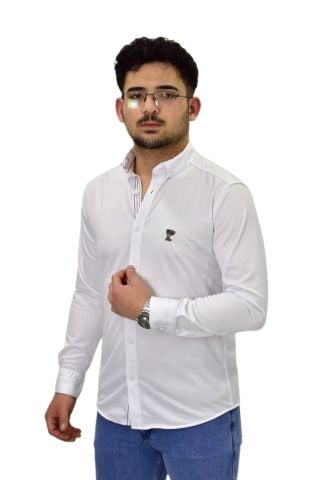Erkek Spor Silim Fit Uzun Kol Gömlek BGL-ST04483
