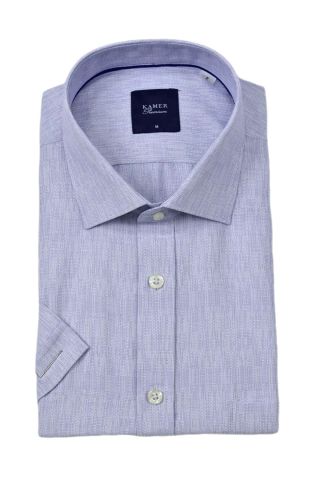 Erkek Klasik Çizgili Kısa Kol Gömlek 9493 BGL-ST04580