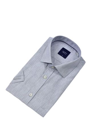 Erkek Klasik Çizgili Kısa Kol Gömlek 9493 BGL-ST04580