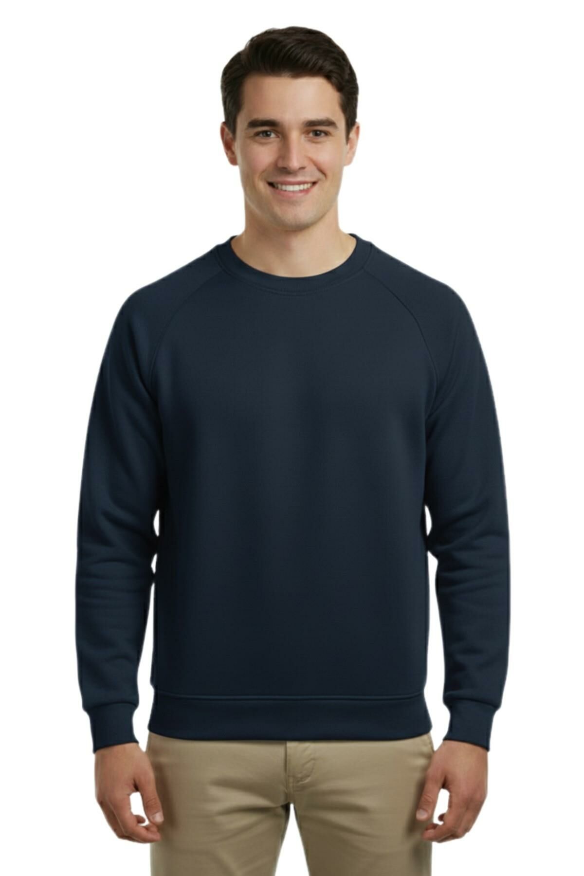 Erkek Spor Reklam Kol Sweatshirt Regular Fit BGL-ST04951