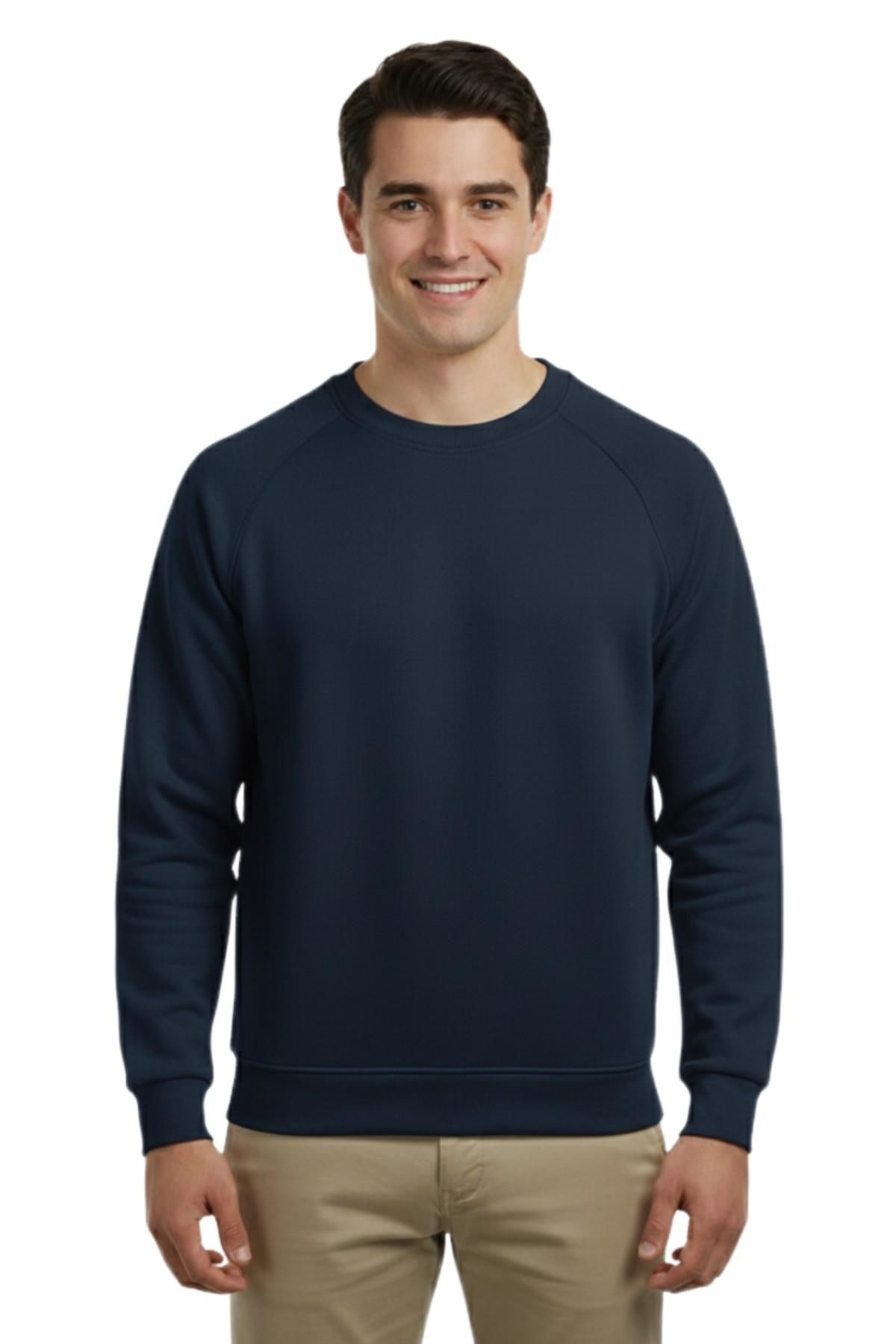 Erkek Spor Reklam Kol Sweatshirt Regular Fit BGL-ST04951