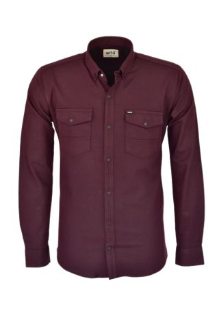 Erkek Büyük Beden Spor Likralı Çift Cepli Gömlek 004 BGL-ST03523