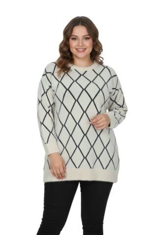 Kadın Baklava Desen Kazak 5060 BGL-ST04070