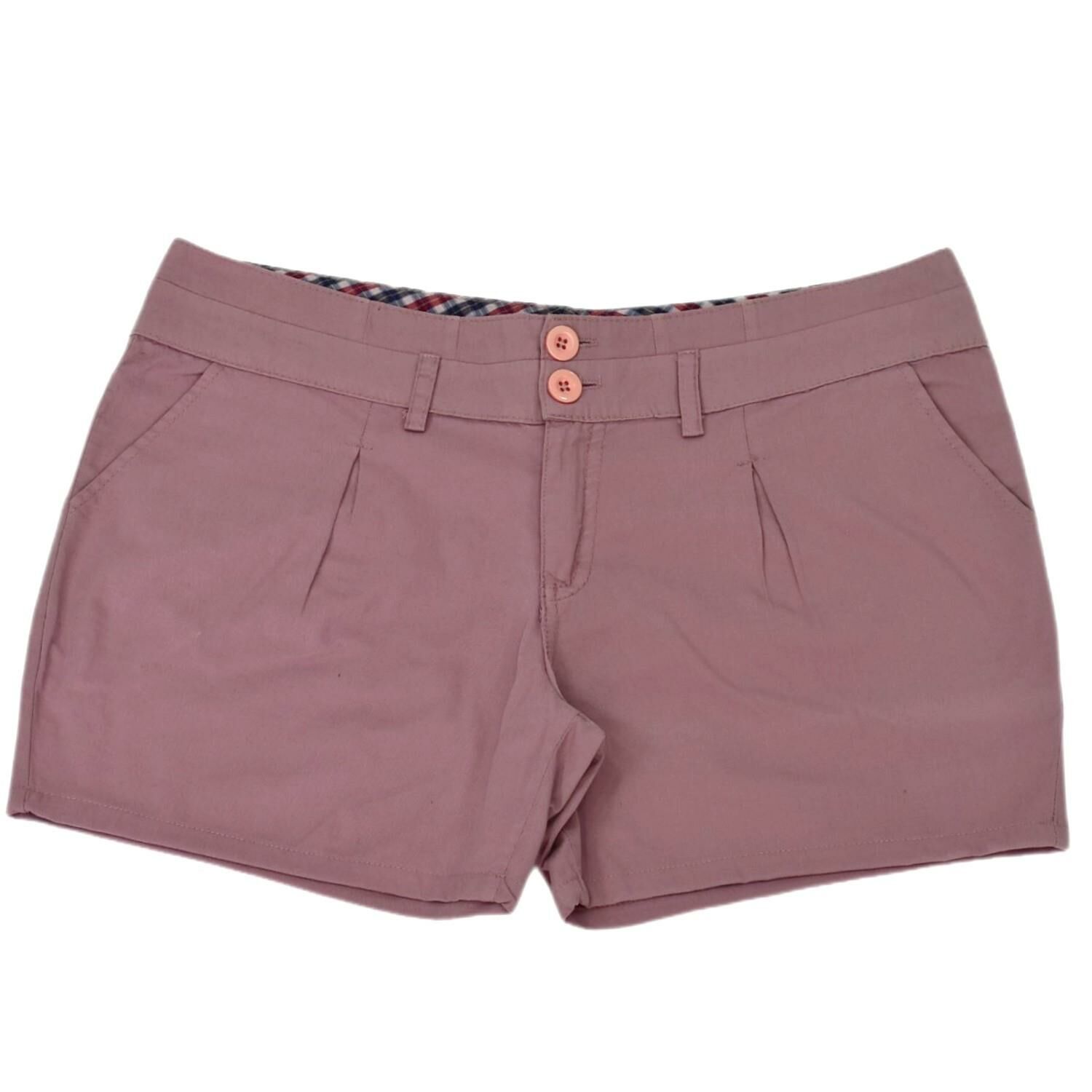 Kadın Kanvas Pileli Şort BRG-344503