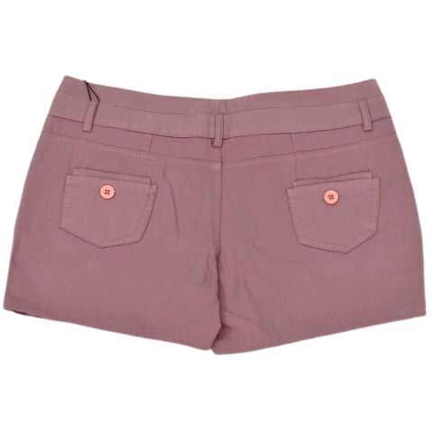 Kadın Kanvas Pileli Şort BRG-344503