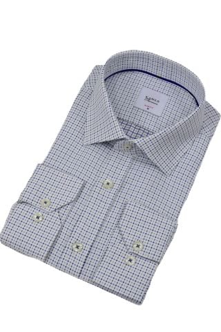 Erkek Puantiyeli Slim Fitt Uzun Kol Gömlek 2380 BGL-ST04375