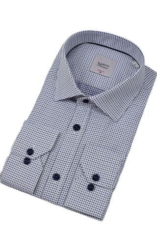 Erkek Puantiyeli Slim Fitt Uzun Kol Gömlek 2380 BGL-ST04375