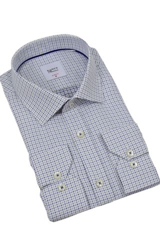 Erkek Puantiyeli Slim Fitt Uzun Kol Gömlek 2380 BGL-ST04375