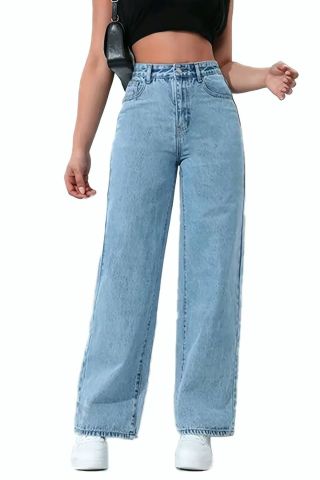 Kadın Yüksek Bel Palazzo Kot Pantolon BGL-ST02910