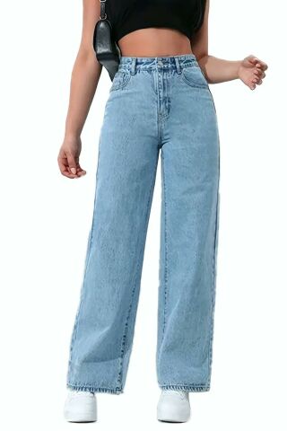 Kadın Yüksek Bel Palazzo Kot Pantolon BGL-ST02910