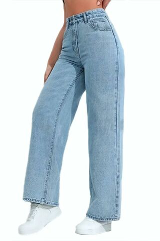 Kadın Yüksek Bel Palazzo Kot Pantolon BGL-ST02910