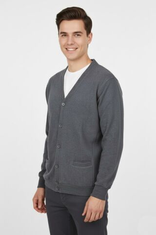 Erkek Spor Selanik Düğmeli Hırka Regular Kalıp BGL-ST04873