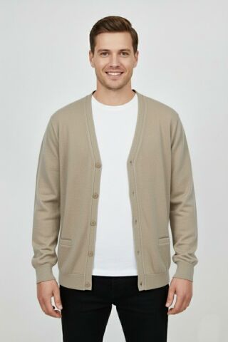 Erkek Spor Selanik Düğmeli Hırka Regular Kalıp BGL-ST04873