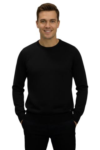 Erkek Spor Sıfır Yaka Regular Fit Kazak BGL-ST04953