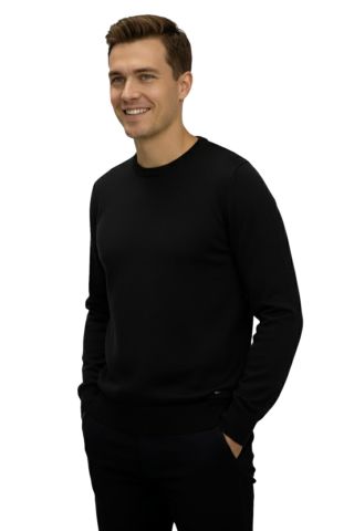 Erkek Spor Sıfır Yaka Regular Fit Kazak BGL-ST04953