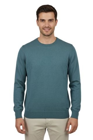 Erkek Spor Sıfır Yaka Regular Fit Kazak BGL-ST04953