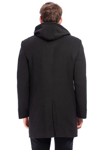 Erkek Kaşe Kapüşonlu Kaban Büyük Beden 9150 BGL-ST01623