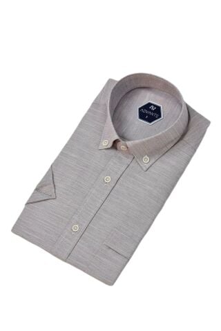 Erkek Klasik Tek Cepli Kısa Kol Gömlek BGL-ST04554