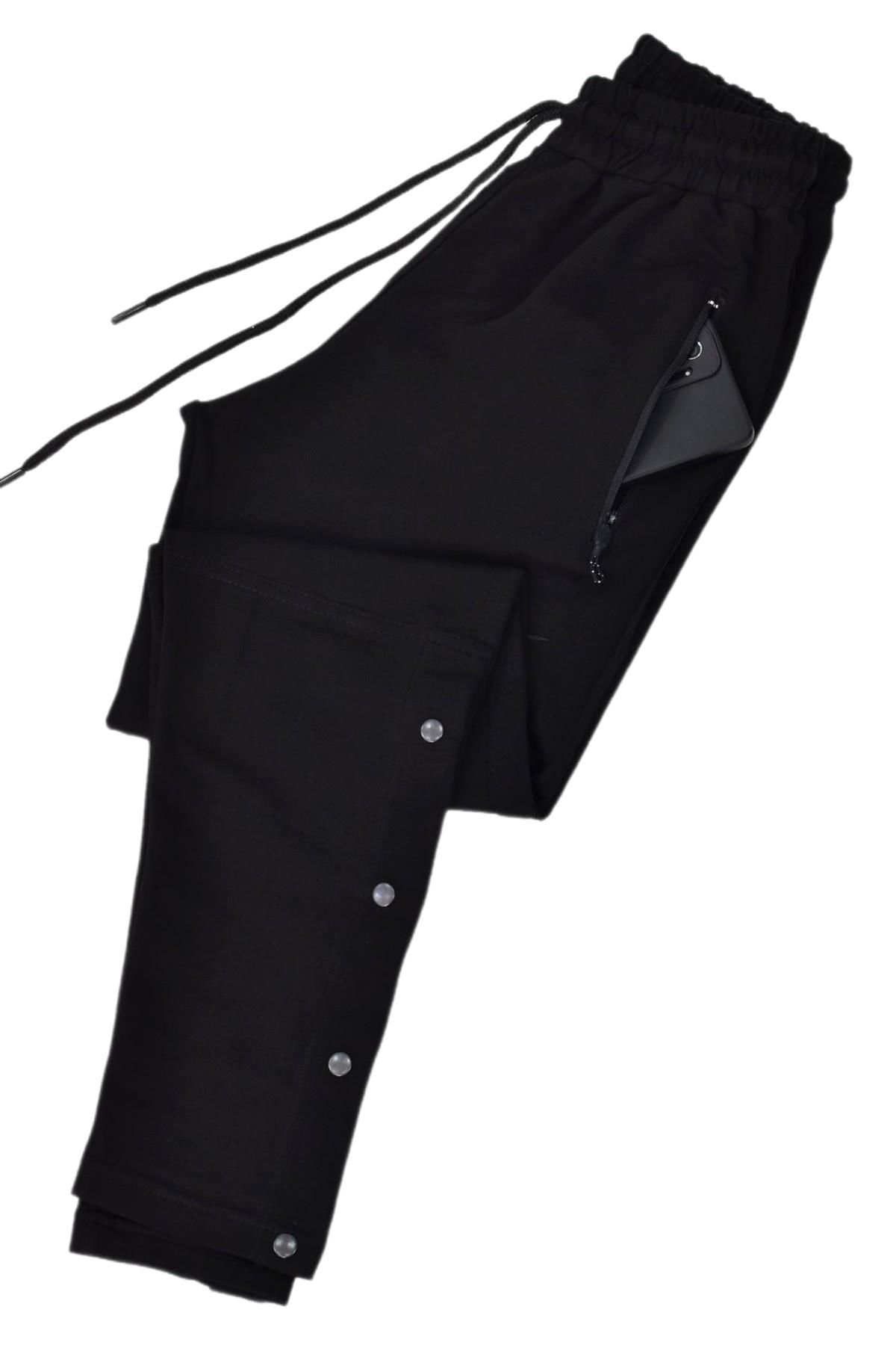 Erkek Paça Çıtçıtlı Silim Fit Eşofman Altı 3123 BGL-ST04784